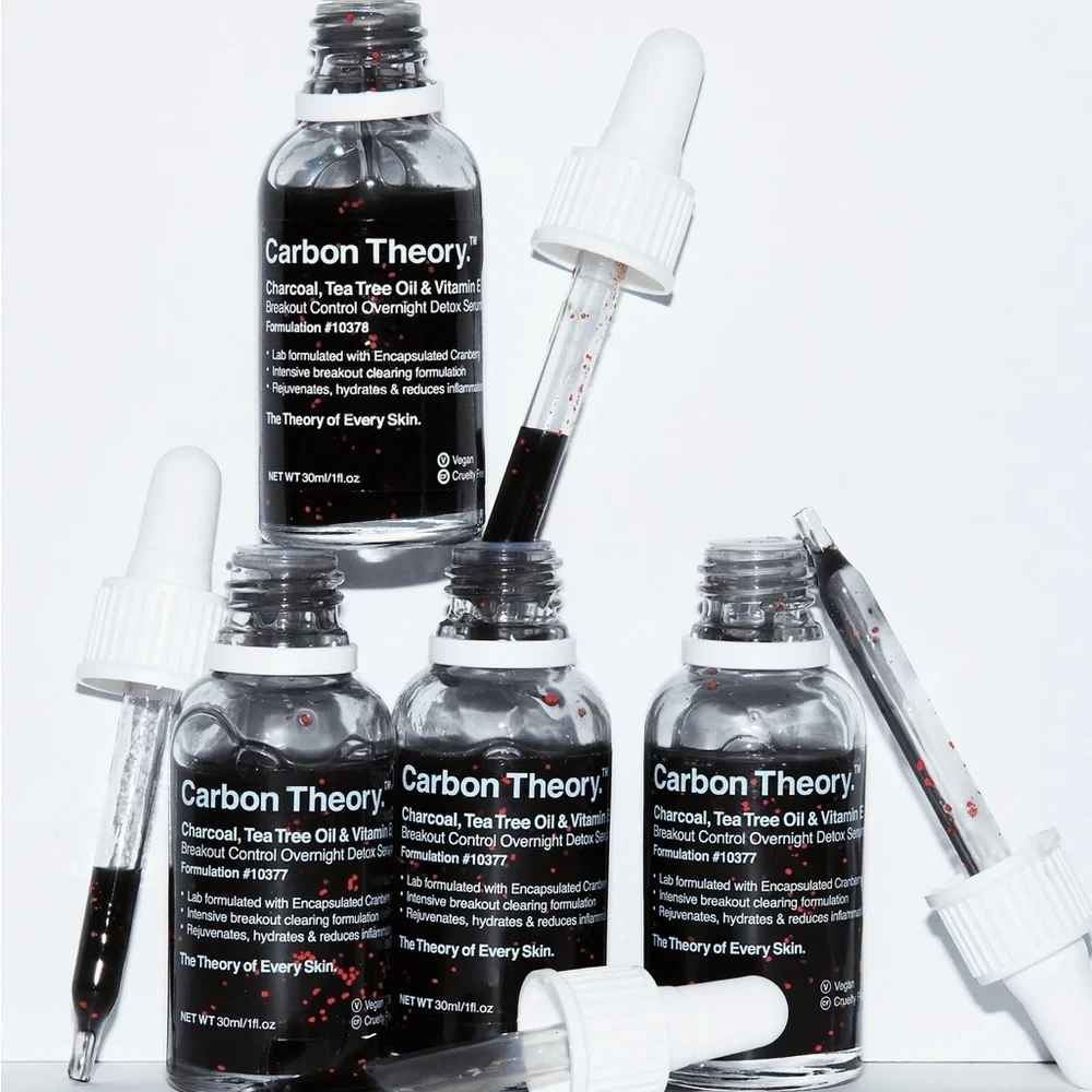 🌑 Carbon Theory Overnight Detox Serum (Charcoal + Tea Tree + Vitamin E)
